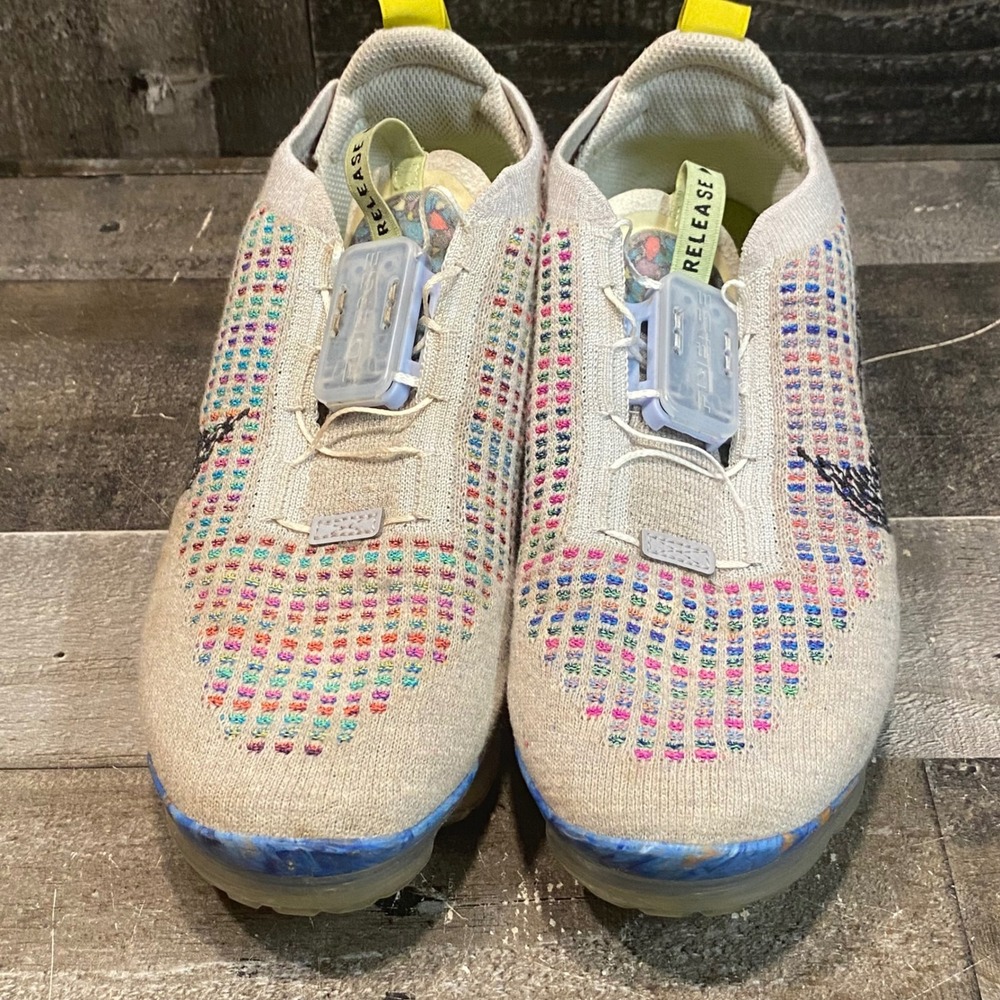 Nike Air VaporMax 2020 Flyknit Pure Platinum Multi Color CJ6741-001 Women Size 9 - Picture 6 of 11